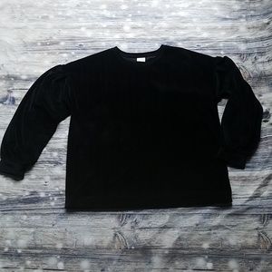 Black Velvet Top